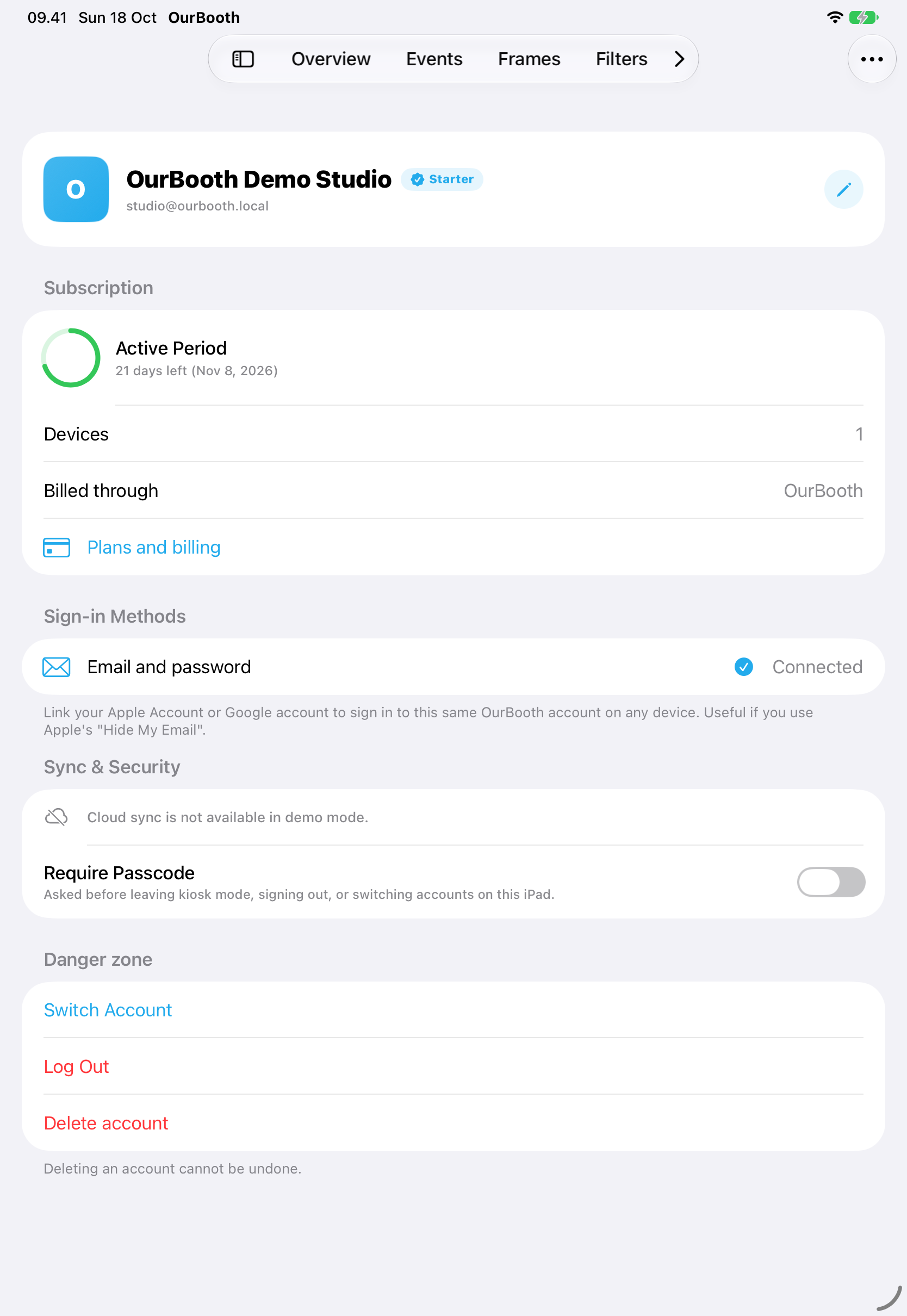 iPad Account