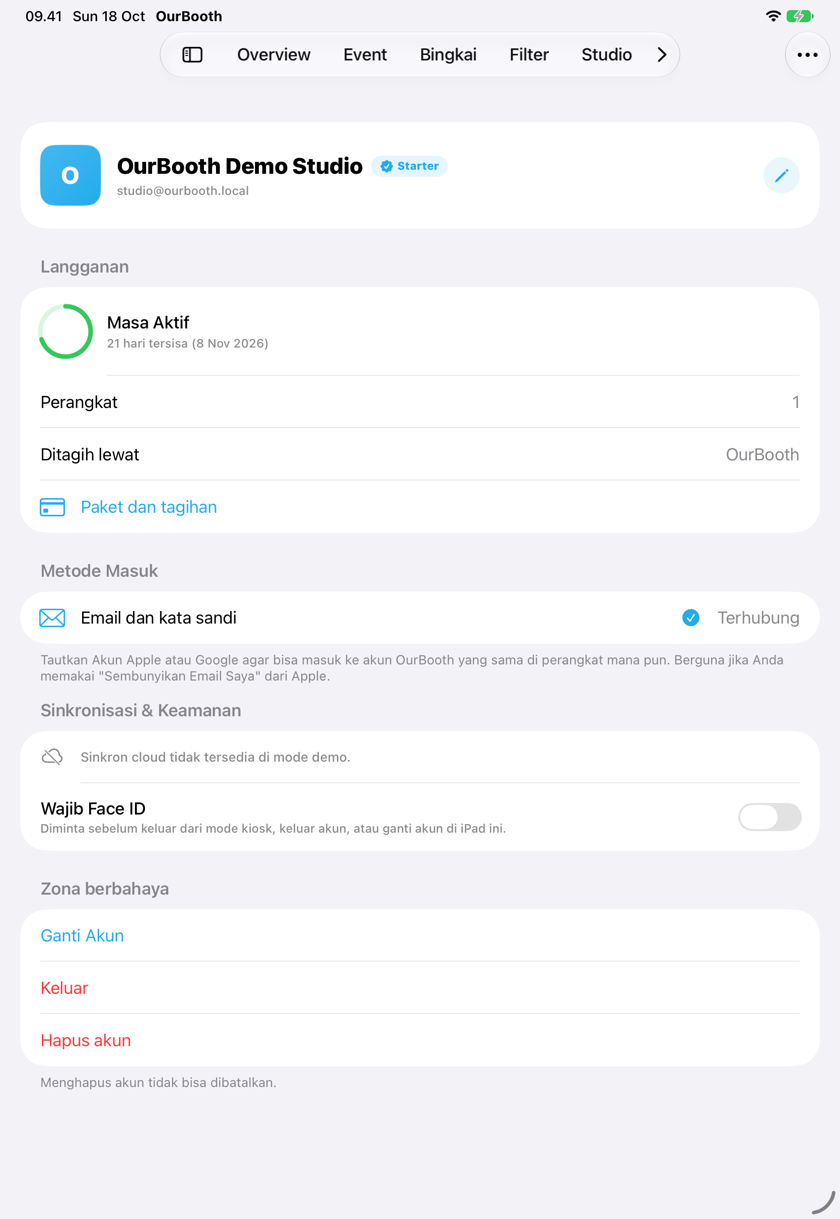 Akun iPad
