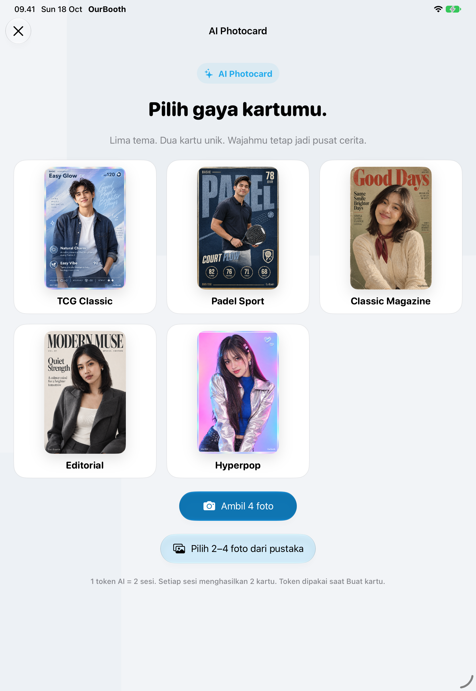 AI Photocard iPad